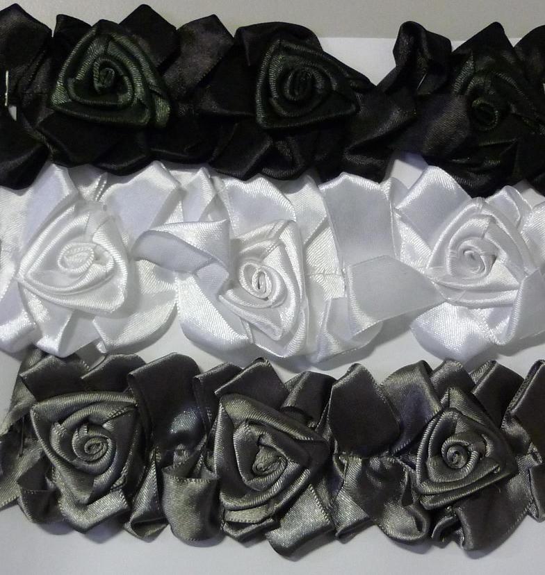 Flowerribbon Satin-elastic 55 mm/design